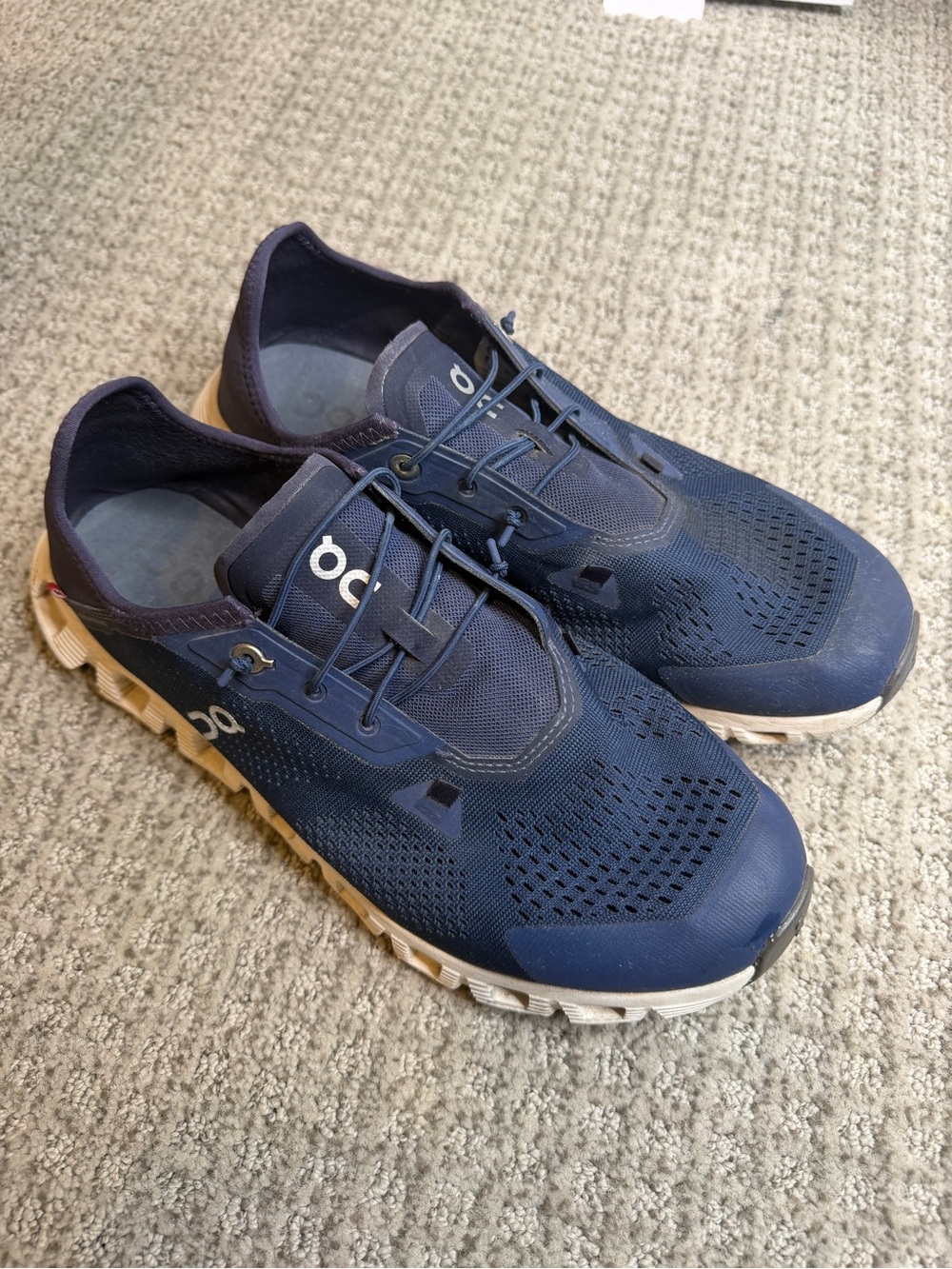 On Cloud Running Men's Navy Athletic Sneakers